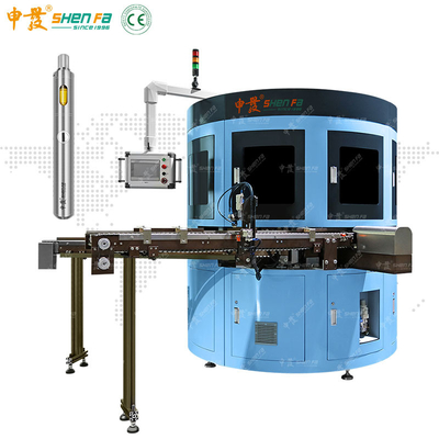 Metalen E Vape Tubes Auto Servo Screen Printing Machine Met UV Dryer